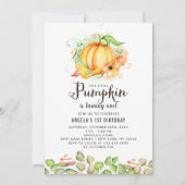 リトルカボチャの最初の誕生日パーティー 招待状 (正面)