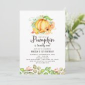 リトルカボチャの最初の誕生日パーティー 招待状 (スタンド正面)