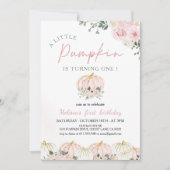 リトルカボチャの最初の誕生日パーティー 招待状 (正面)