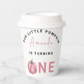 リトルカボチャの最初の誕生日パーティー 紙コップ (正面)