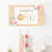 リトルカボチャの最初の誕生日フローラとプレイド 横断幕 (インサイチュ)