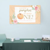 リトルカボチャの最初の誕生日フローラとプレイド 横断幕 (トレードショー)