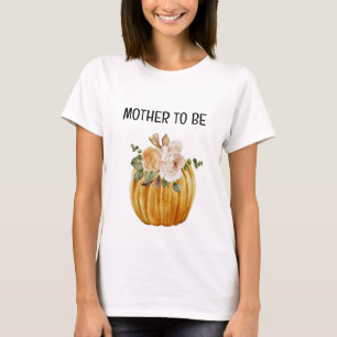 リトルカボチャの母は秋の赤ちゃんシャワー Tシャツ