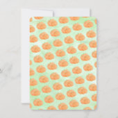 リトルカボチャの水の色ハロウィンベビーシャワー 招待状 (裏面)