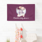 リトルカボチャの水カラー秋ベビーシャワーパーティー 横断幕 (インサイチュ)