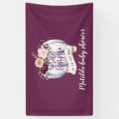 リトルカボチャの水カラー秋ベビーシャワーパーティー 横断幕 (縦)