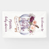 リトルカボチャの水カラー秋ベビーシャワーパーティーb 横断幕 (横)