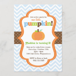 リトルカボチャの誕生日パーティーへの招待 招待状