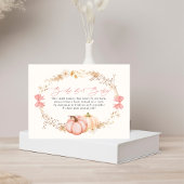 リトルカボチャの途中の秋10月のベビーシャワーE エンクロージャーカード