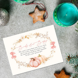 リトルカボチャの途中の秋10月のベビーシャワーE エンクロージャーカード