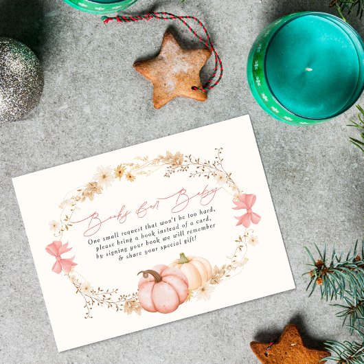 リトルカボチャの途中の秋10月のベビーシャワーE エンクロージャーカード