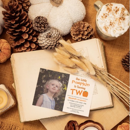 リトルカボチャの2回目の誕生日 招待状