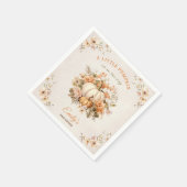 リトルカボチャはパステルベビーシャワーの途中にある スタンダードカクテルナプキン (角)