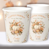 リトルカボチャはパステルベビーシャワーの途中にある 紙コップ