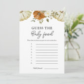 リトルカボチャはベビーのフードゲームカードを推測 招待状 (スタンド正面)