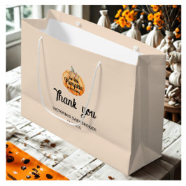 リトルカボチャはベビーシャワーの途中にある ラージペーパーバッグ