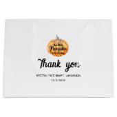 リトルカボチャはベビーシャワーの途中にある ラージペーパーバッグ (正面)