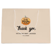 リトルカボチャはベビーシャワーの途中にある ラージペーパーバッグ (正面)