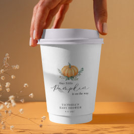 リトルカボチャはベビーシャワーの途中にある 紙コップ