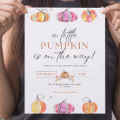 リトルカボチャは方法ベビーシャワー招待状 招待状