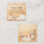 リトルカボチャは秋の赤ちゃんシャワーの途中にある エンクロージャーカード (正面/裏面)