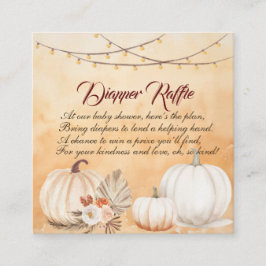 リトルカボチャは秋の赤ちゃんシャワーの途中にある エンクロージャーカード