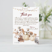 リトルカボチャは秋の赤ちゃんシャワーの途中にある サンキューカード (スタンド正面)