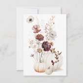 リトルカボチャは秋の赤ちゃんシャワーの途中にある サンキューカード (裏面)