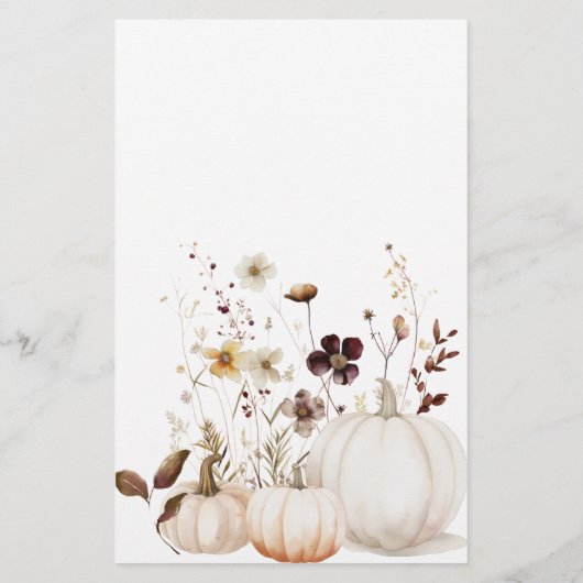 リトルカボチャは秋の赤ちゃんシャワーの途中にある チラシ (裏面)