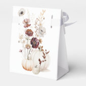 リトルカボチャは秋の赤ちゃんシャワーの途中にある フェイバーボックス (裏面サイド)