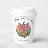 リトルカボチャは秋の赤ちゃんシャワーの途中にある 紙コップ (正面)