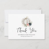 リトルカボチャは赤ちゃんシャワーありがとう サンキューカード (正面)