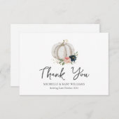 リトルカボチャは赤ちゃんシャワーありがとう サンキューカード (正面/裏面)