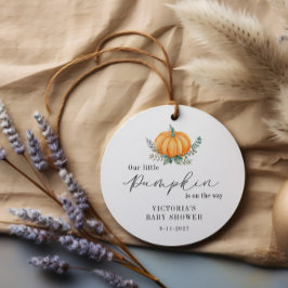 リトルカボチャは赤ちゃんシャワーがホタテになった途中だ フェイバータグ