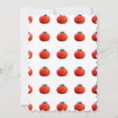 リトルカボチャオンザウェイオレンジ秋ベビーシャワー 招待状 (裏面)