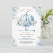 リトルカボチャオンザウェイボーイ秋ベビーシャワー 招待状 (スタンド正面)