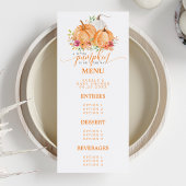 リトルカボチャオンザウェイ秋フローラベビーシャワー メニュー