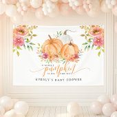 リトルカボチャオンザウェイ秋フローラベビーシャワー 横断幕