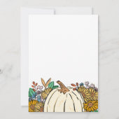 リトルカボチャカントリーガーデンベビーシャワー 招待状 (裏面)