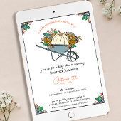 リトルカボチャカントリーガーデンベビーシャワー 招待状