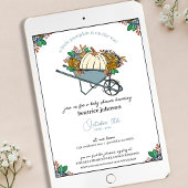 リトルカボチャカントリーガーデンベビーシャワー 招待状