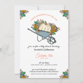 リトルカボチャカントリーガーデンベビーシャワー 招待状 (正面)