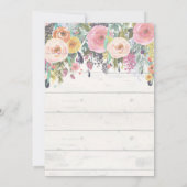 リトルカボチャガールベビーシャワー招待状カード 招待状 (裏面)