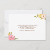 リトルカボチャガールベビーシャワー サンキューカード (裏面)