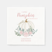 リトルカボチャガールベビーシャワー スタンダードカクテルナプキン (正面)