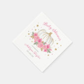 リトルカボチャガールベビーシャワー スタンダードカクテルナプキン (角)