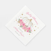 リトルカボチャガールベビーシャワー スタンダードランチョンナプキン (角)