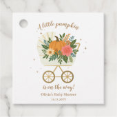 リトルカボチャガールベビーシャワー フェイバータグ (正面)