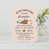 リトルカボチャガールベビーシャワー 招待状 (スタンド正面)