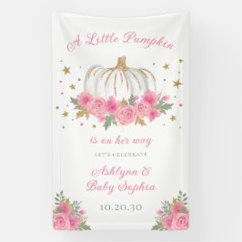 リトルカボチャガールベビーシャワー 横断幕